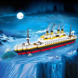 Blocs Titanic modèle 3D micro briques Mini blocs de Construction Kits 3D Construction diamant navire bricolage croisière naufrage bateau ensembles jouets cadeaux R231208