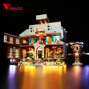 Blocs Éclairage LED Vonado pour idées Nouvelles blocs de construction House House House Alone (ne pas inclure le modèle) Kit de lampe d'accessoires de bricolage