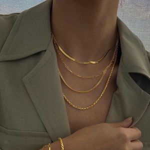 BLS- Bohemia Color de oro Múltiples Collar para mujeres Collares de colgantes de cristal de múltiples capas de múltiples regalos de joyería L230620