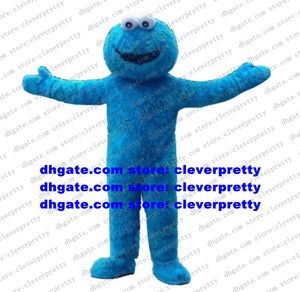 Costume de mascotte de monstre Elmo bleu, tenue de personnage de dessin animé pour adulte, publicité, exposition pédagogique, CX2005
