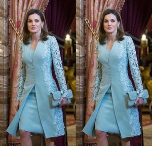 Vestidos de novia elegante y elegante azul de azules