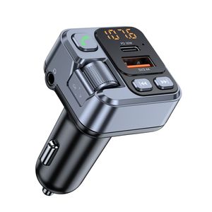 Chargeur de voiture Bluetooth 5.1 Voltmètre FM TRANSTRER CAR RADIO MODULATUR MP3 Adaptateur de charge USB Super rapide