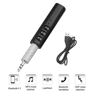 Bluetooth Audio Receiver, 3.5mm Jack Wireless Bluetooth Receiver, USB Audio Music Adapter with Mic