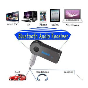 Kit de voiture Bluetooth 2 pièces AUX Mini O récepteur émetteur 3.5mm Jack mains adaptateur de musique livraison directe Mobiles motos électronique Dhp1F