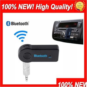 Bluetooth Car Kit Real Stereo New 3.5 mm Streaming A2DP Wireless v3.0 EDR Aux o Adaptador de receptor de música para el teléfono Entrega de caída Auto Dhnuo