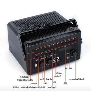 Freeshipping Bluetooth Portable Amplificateur de voix sans fil Casque de poche Micro Enseignement Haut-parleur Mégaphone Enseignant Coach Guide Haut-parleur Lppl