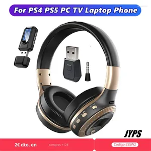 Écouteurs sans fil Bluetooth avec Microphone, casque de jeu vidéo stéréo HiFi, pour PC, PS4, PS5, téléphone, accessoires de télévision