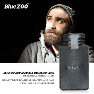 Aftershave Bluezoo Kit de 8 piezas Natural Orgánico Men039s Bálsamo para el cuidado del afeitado de la barba Bigote con tijeras Peine Bolsa Hidratante 3 Cera para barba 1 cepillo