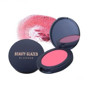 Blush Beauty Glazed On Make Over Maquillaje Pigmento en polvo Compacto Mineral Face Pressed Duradero Fácil de usar Etiqueta privada Blushes D Dhbg8