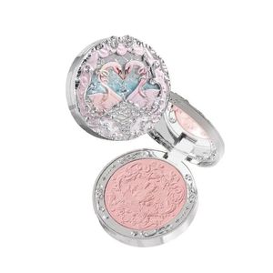 Blush Flower Knows Swan Ballet Velvet Embossed Blush Matte Makeup Pressed Blusher Powder Pallet Women Gift Set 231114