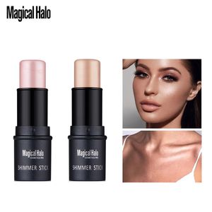 Blush Magical Halo Highlighter Stick Maquillaje Glitter Contouring Bronzer para cara Shimmer Powder Highlight Corrector Contour 231201