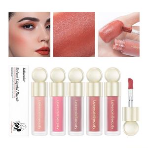 Rubor Líquido raro Veet Colorete mate Pigmento facial Belleza duradera Crema natural Tinte para mejillas Naranja Melocotón Maquillaje Gota Entrega Salud Dhuin