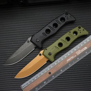 BM275 Cuchillo plegable AXIS D2 Acero Hoja chapada en titanio Cuchillo plegable táctico Caza para acampar al aire libre Herramienta EDC Mango G10 con bolsa de cintura colgante 518