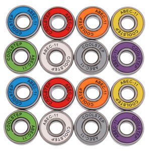 Carte 16PCS 22 mm ABEC 11 Usure à haute vitesse à haute vitesse Longboard Scooter Scooter Roulements de remplacement de couleurs mélangées