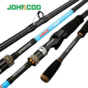 Boat Fishing Rods JOHNCOO VIVID 1.92m 2.1m AJING Ultralight Fast Spinning Rod UL/L M/ML 2 Section Trout Rod Carbon Baitcasting Fishing Rod 230725