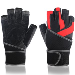 Body Building Training Sports Fitness WeightLifting Gloves Men Women Custom Fitness Exercise Training Gym Gloves Half Finger Q0108