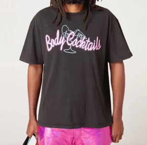 BODY COCKTAILS Camiseta estampada Camiseta de moda Camiseta de manga corta Hombre Mujer Verano Casual Camiseta de hip hop