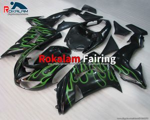 Body Hull Set 2006 para Kawasaki ZX-10R Aftermarket Ninja ZX10R ZX 10R Carenados 2007 Kit de carenado (moldeo por inyección)