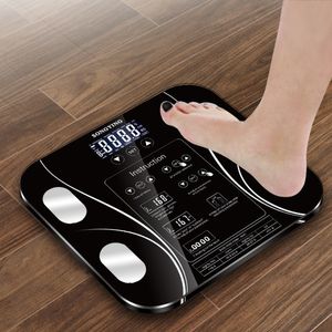 Balances de poids corporel salle de bain graisse humaine balance IMC LCD numérique Mi affichage au sol Index électronique pesage intelligent 230821