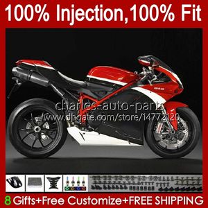 Bodywork Injection For DUCATI 848 1098 1198 S R 1198R Black red 07 08 09 10 11 12 Body 18No.95 848S 848R 1098R 07-12 1098S 1198S 2007 2008 2009 2010 2011 2012 OEM Fairing