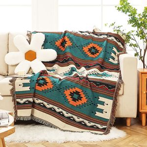 Bohème Plaid coton couvertures décoratives pour lit canapé couverture Camping pique-nique couverture tapis tapisserie chaise canapé housse couverture 240122