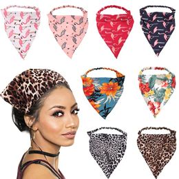 Boho Bandana Women Elastic Hairband triangle bandana imprimement floral bandana foulat accessoire accessoire