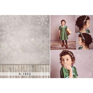 Bokeh flocons de neige toile de fond plancher en bois nouveau-né bébé photographie accessoires enfants enfants filles Photo Portrait arrière-plans pour Studio