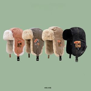 Bombardero Hombres Hombres Mujeres Gruesas, cálidas rusas ushanka, sombrero de piel de piel, hembra femenina de invierno, gris gris, ski ruso 2312221