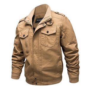 Chaquetas para hombres Bomber Jacket Hombres Otoño Invierno Cortavientos Abrigo de algodón de alta calidad Masculino Casual Ejército Fuerza Ropa