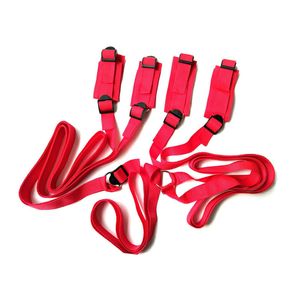 Jouets sexuels de bondage pour femmes, couples, menottes, ensemble de bondage Bdsm sous les contraintes du lit, sangle de corde, produits de jeu pour adultes, poignets, chevilles, meilleure qualité