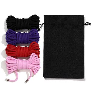 Bondage Shibari Thicken Cotton Rope Sex Slave Restraint Soft Adult Toys BDSM Binding Role-Playing For Couples Games