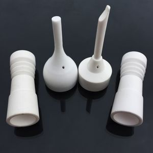 Bongs Tool Set Capuchon en céramique 14.5mm 18.8mm avec clou sans dôme en céramique mâle femelle pour plate-forme pétrolière Bongs en verre ST01 / ST02 + ST03 / ST04