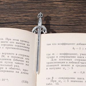Bookmark 6Pcs/Set Antique Silver Swords Knife Charms Creative Book Clips DIY Jewelry Craft Supplies