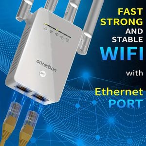 Augmentez votre couverture Wi-Fi domestique jusqu'à 9 000 m². Ft Connect 35 appareils - Amplificateur d'extension Wi-Fi à configuration facile