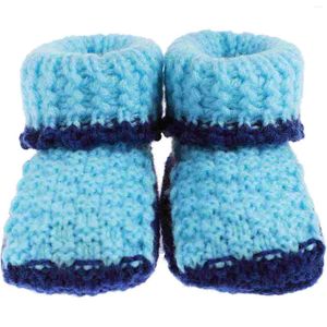 Bottes 1 paire de chaussures tricotées à la main pour bébé, chaussons tricotés au Crochet