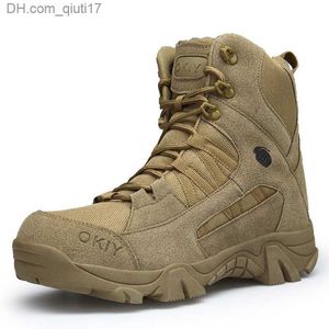 Bottes d'automne d'hiver bottes militaires en plein air Bottes de randonnée pour hommes Forces spéciales Désert Tactical Combat Boots Boots Men's Work Boots 658 Z230803