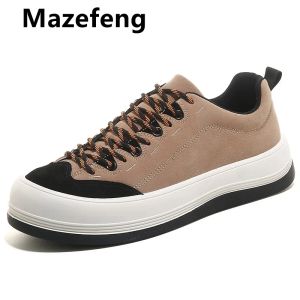 Boots Classic Men Tolevas Chaussures Fashion Solide Chores Vulcanisés Chaussures Vulcanistes Low High Upper Laceup Chaussures décontractées Sneakers Male Foot Wear