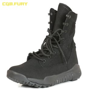 Boots CQB.Fury Summer Leather Bothing Boots Boots Militable Boots Tactical Fearable Boots Combat Laceup Super Light Boot 3846