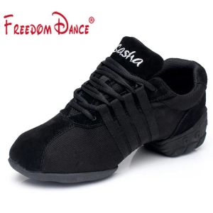 Boots Dance Sneakers For Women Girls Sports Modern Dance Hiphop Jazz Shoes Lace Up Up Lightweight Breath Fitness Trainers