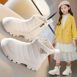 Boots Girls 'Boots Fashion Princess Boots Boots Boots Little Girls' Leather Short Boots Girls 'Winter Shoes Girls' Zapatos Ni A 231027
