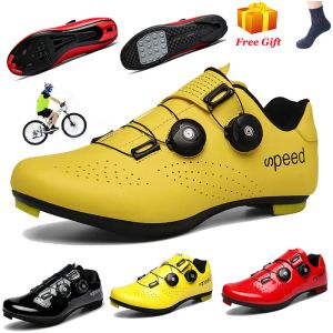 Bottes de haute qualité pour VTT de chaussures de cyclisme hommes Chaussures de vélo de route en fibre de carbone