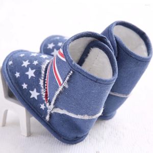 Botas Infantil Niño Bebé Bandera Británica Union Jack Suela Suave Zapatos De Cuna Azul / 13 Cómodo Transpirable Corto