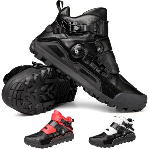 Boots Nouveaux chaussures de moto pour hommes Équitation baskets pour hommes