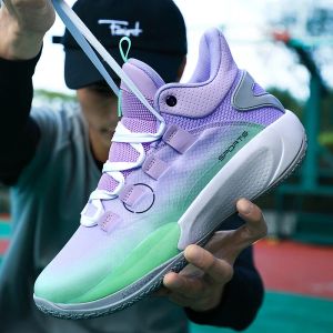Boots Original Men's's Sneakers High Quality Purple Men Sport Basketball Chaussures High Top Training Chores Femme Femme Sneakers Tenis Basquete