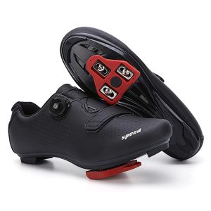 Boots Road Road Bike Zapatos con Pedal de tacos Sport Racing MTB Ciclismo Zapatos Mujeres Velocidad Bicicleta Flat Flat Ciclismo de montaña Botas SPD