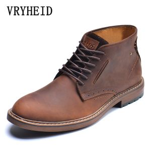 Botas Vryheid 2023 Nuevas botas altas para hombres de alta calidad más zapatos VEET SATOS GRAN TAMAÑO HOMBRE REACOR GENUINE BOOTS 2 CHUKKA BOOTS