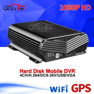 Boots Livraison gratuite WiFi GPS tracker 4ch AHD HDD Disque dur DVR DVR Remote Real Time 1080p CAR VIDEO