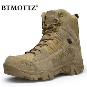 Botas de invierno para hombre militar cuero al aire libre senderismo ejército fuerza especial desierto combate táctico tobillo zapatos de trabajo 220921 GAI GAI GAI