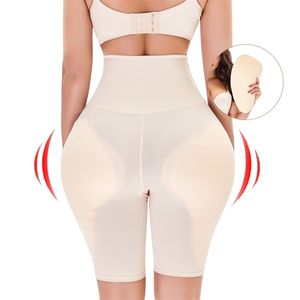 Booty Butt Lifter Taille Haute Formateur Cuisse Femmes Shapewear Culotte Sans Couture Push Up Ass Lift Hanches Pads Faja Shaper Rembourrage Pantalon 211218