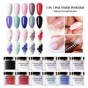 BORN PRETTY 10ml Dipping Nail Powder Glitter Pink Clear Nail Art Decorations Natural Dry Nails Pigment Dust Power Decor